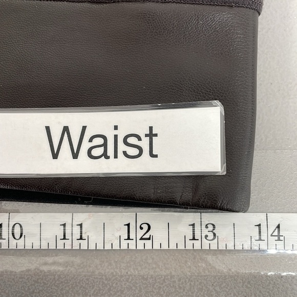 ALC Pants Women's 6 Brown Skinny Faux Leather Zip Up - Picture 9 of 12